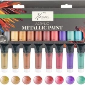 Culori acrilice 12x36ml in cutie , Grafix