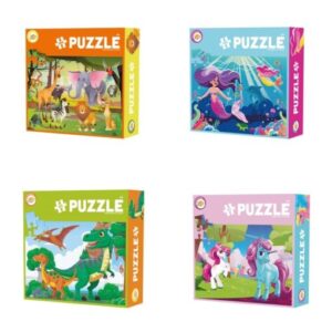 Puzzle 50 piese /100 piese 14,5×14,5x4cm , Grafix