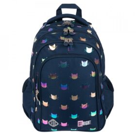 Ghiozdan scolar Majewski St Right , 4 compartimente 40x28x18cm Rainbow Cats