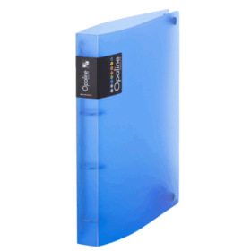 Caiet mecanic PP A4 4 inele Opaline Albastru