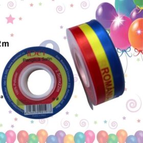 Panglica Satin Tricolor Romania 2,5x22m