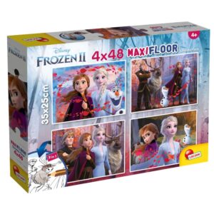 Puzzle Maxi 4×48 piese Lisciani Frozen