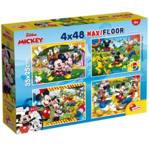Puzzle Maxi 4×48 piese Lisciani Mickey Mouse