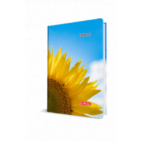 Agenda datata A5 Motive 2026, 352 pagini, coperta buretata Motiv Sun Flower 2026