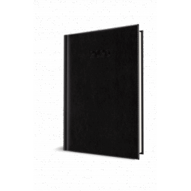 Agenda datata Ro A5 352 pagini, coperta din piele sintetica Corinaldo Deluxe Culoarea Negru , Herlitz