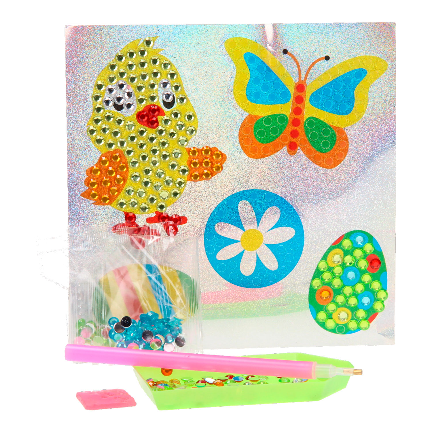Pictura cu diamante - set de 5 buc. stickere Paste , Grafix - imagine 4