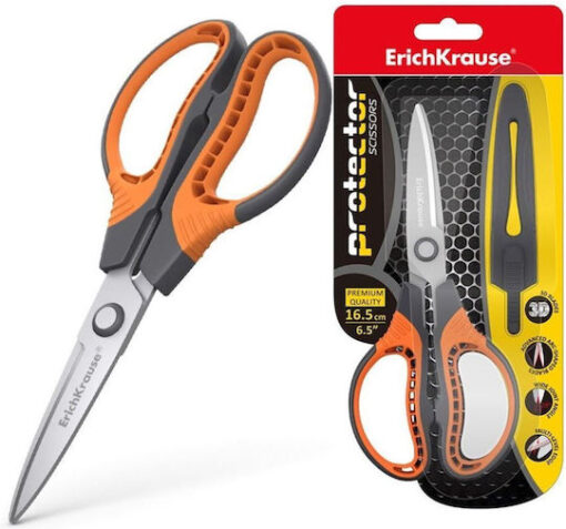 Foarfeca ErichKrause Protector 16,5 cm Gray-orange