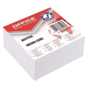 Cub hartie alb OFFICE Products, 400 file, 85 x 85 x 40 mm, lipit si infoliat