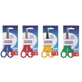 Foarfeca scolara Donau 13,5cm diverse culori blister