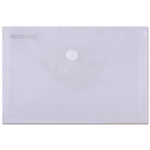 Mapa din plastic DONAU cu capsa, A6 (150 x 115 mm), 180 microni, Transparent