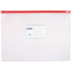 Mapa din plastic DONAU Zip Bag, cu fermoar, A4 (330 x 240 mm), Transparent