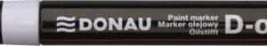 Marker cu vopsea DONAU D-Oil, scriere de 2.8 mm, Argintiu