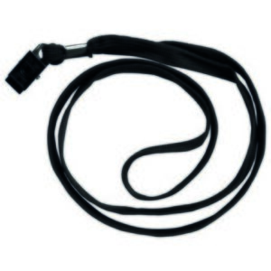 Snur textil cu clips DONAU, lungime 46 cm, negru