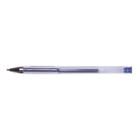 Pix cu gel OFFICE Products, corp transparent, scriere de 0.7 mm, Albastru