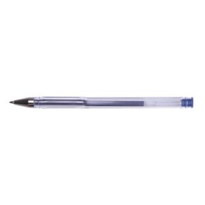 Pix cu gel OFFICE Products, corp transparent, scriere de 0.7 mm, Albastru