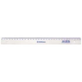 Rigla din plastic DONAU 30 cm, transparent