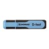 Textmarker DONAU D-text, corp cu grip, scriere de 1 -5 mm, albastru