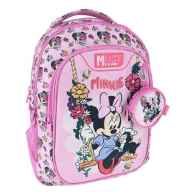 Ghiozdan 32x18x43cm 3 compartimente Minnie Flowers ,Must