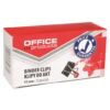 Clips metalic OFFICE Products, 41 mm, 12 bucati, Negru