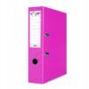 Biblioraft plastifiat Basic, 7.5 cm, colturi metalice, Roz