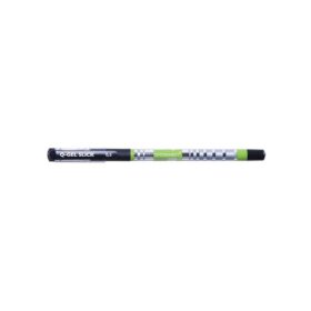 Pix cu gel Q-CONNECT Slick Needle Point, corp transparent cu grip, scriere de 0.3 mm, Negru
