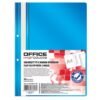 Dosar din plastic cu sina si doua perforatii OFFICE Products, 100/170 microni, Albastru