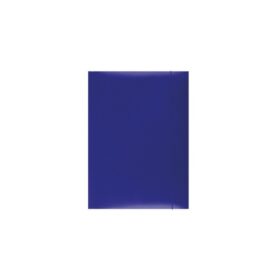 Mapa din carton OFFICE Products, cu elastic vertical, carton 300 gsm, albastru