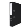 Biblioraft plastifiat Basic, 5 cm, colturi metalice, Negru