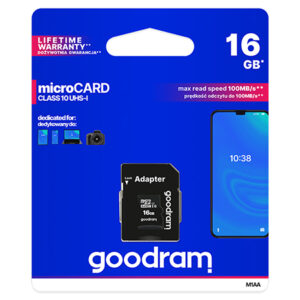 Card Microsd 16GB Goodram cu adaptor