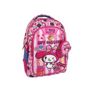 Ghiozdan 32x18x43cm 3 compartimente My Melody Pink Bow Must